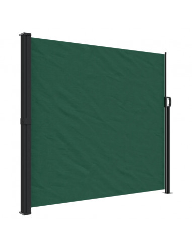 Tenda da Sole Laterale Retrattile Verde Scuro 180x600 cm