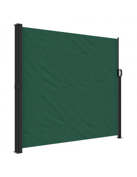 Tenda da Sole Laterale Retrattile Verde Scuro 180x600 cm