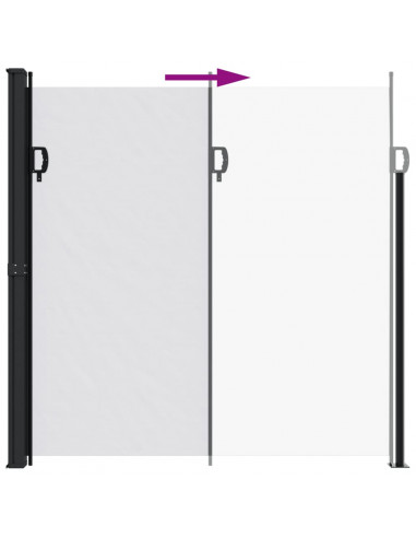 Tenda da Sole Laterale Retrattile Bianco 200x300 cm