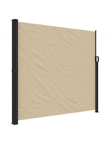 Tenda da Sole Laterale Retrattile Beige 180x500 cm