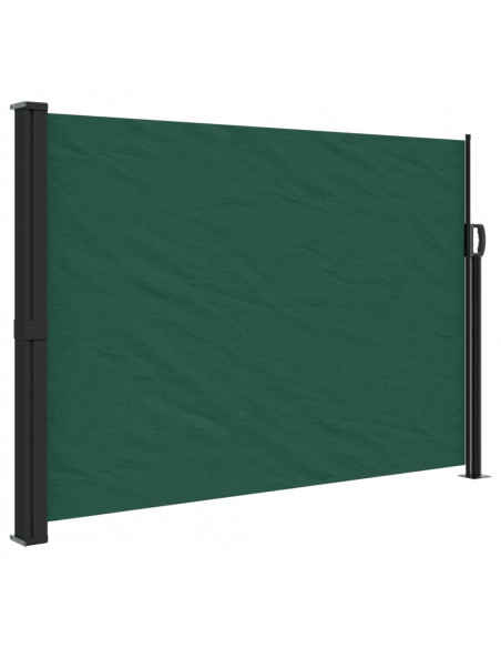 Tenda da Sole Laterale Retrattile Verde Scuro 140x500 cm
