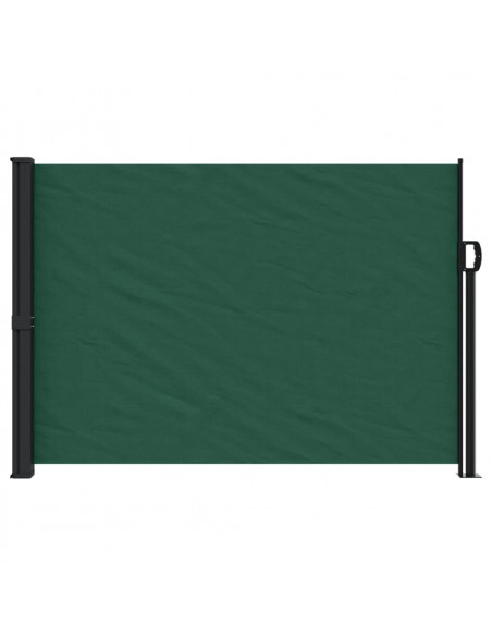 Tenda da Sole Laterale Retrattile Verde Scuro 140x500 cm