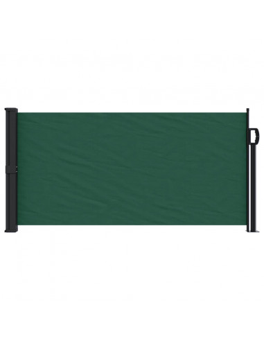 Tenda da Sole Laterale Retrattile Verde Scuro 100x500 cm