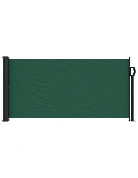 Tenda da Sole Laterale Retrattile Verde Scuro 100x500 cm