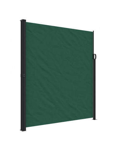 Tenda da Sole Laterale Retrattile Verde Scuro 220x500 cm
