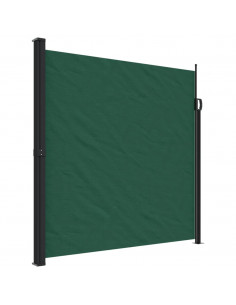 Tenda da Sole Laterale Retrattile Verde Scuro 200x500 cm 2