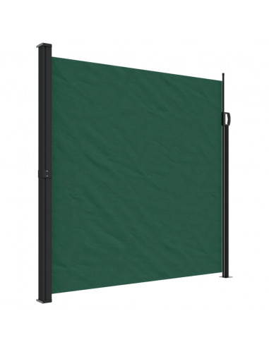 Tenda da Sole Laterale Retrattile Verde Scuro 200x500 cm