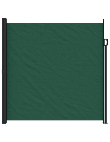 Tenda da Sole Laterale Retrattile Verde Scuro 200x500 cm