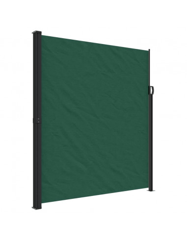 Tenda da Sole Laterale Retrattile Verde Scuro 220x600 cm