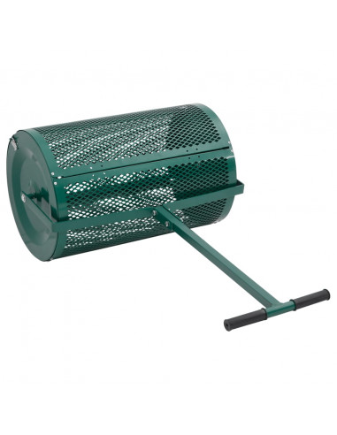 Spandiconcime Verde Ø40x60 cm in Acciaio