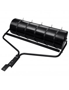 Rullo da Giardino con Aeratore a Morsetti Nero 63 L in Ferro 2