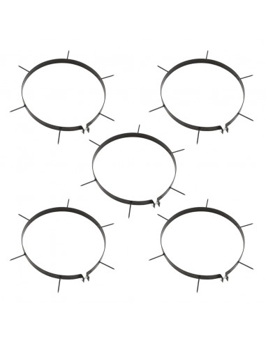 Rullo da Giardino con Aeratore a Morsetti Nero 63 L in Ferro