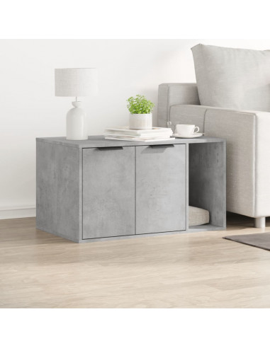 Recinto Lettiera Gatti Grigio Cemento 60x40x40 cm in Truciolato