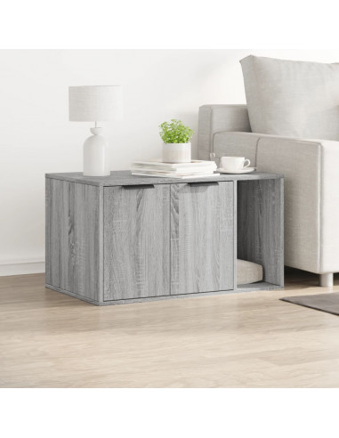 Recinto Lettiera Gatti Grigio Sonoma 80x50x45 cm in Truciolato