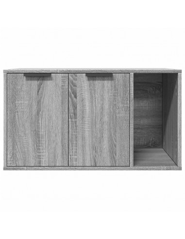 Recinto Lettiera Gatti Grigio Sonoma 80x50x45 cm in Truciolato