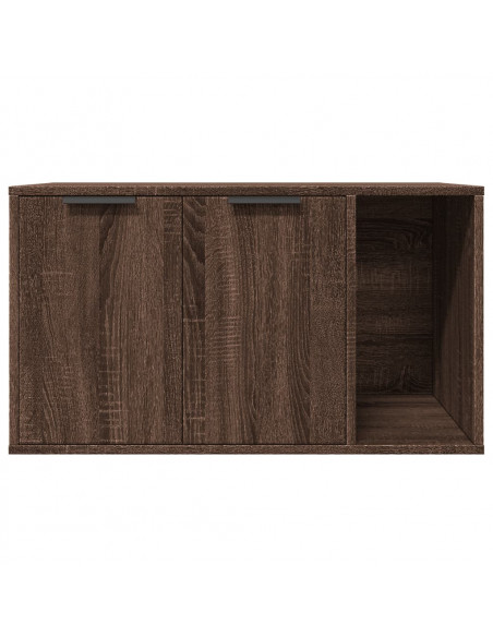 Recinto Lettiera Gatti Rovere Marrone 80x50x45 cm in Truciolato