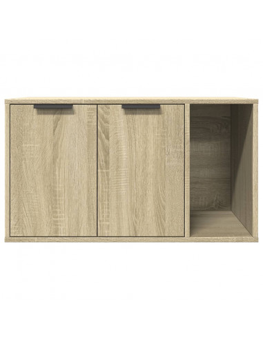Recinto Lettiera Gatti Rovere Sonoma 80x50x45 cm in Truciolato