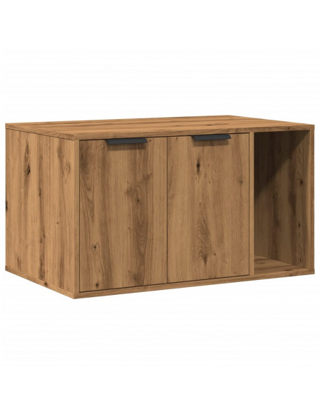 Recinto Lettiera Rovere Artigianale 80x50x45 cm in Truciolato
