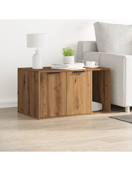 Recinto Lettiera Rovere Artigianale 80x50x45 cm in Truciolato