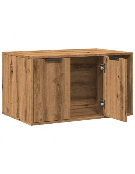 Recinto Lettiera Rovere Artigianale 80x50x45 cm in Truciolato