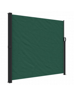 Tenda da Sole Laterale Retrattile Verde Scuro 180x500 cm 2