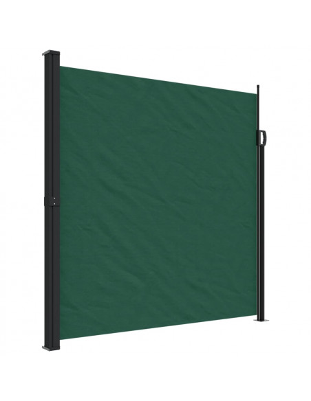 Tenda da Sole Laterale Retrattile Verde Scuro 200x300 cm