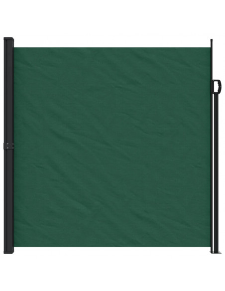 Tenda da Sole Laterale Retrattile Verde Scuro 200x300 cm