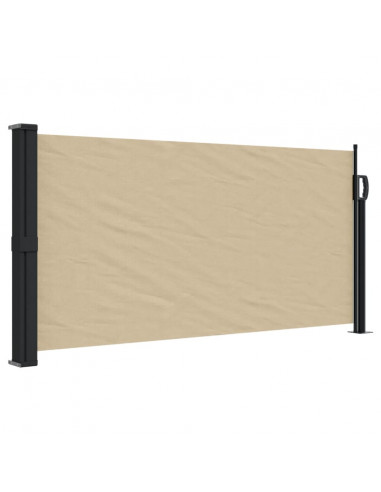 Tenda da Sole Laterale Retrattile Beige 100x500 cm