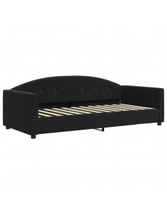Letto da Giorno Nero 90x190 cm in Velluto 2
