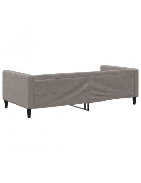 Letto da Giorno Tortora 100x200 cm in Tessuto