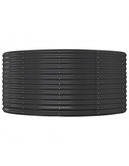 Letto Giardino Acciaio Vernice a Polvere 140x140x68cm Antracite Letto Giardino Acciaio Vernice a Polvere 140x140x68cm Antracite