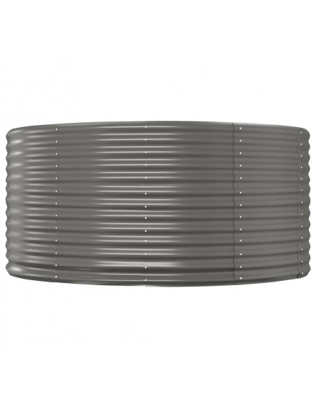 Letto Giardino Acciaio Verniciato Polvere 140x140x68cm Grigio Letto Giardino Acciaio Verniciato Polvere 140x140x68cm Grigio