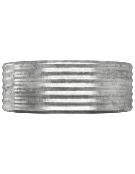 Letto Giardino Acciaio Zincato 249x100x36cm Argento