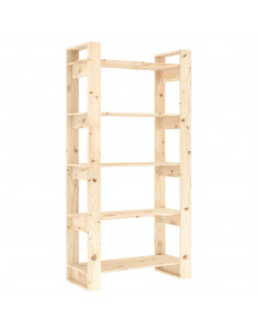 Libreria/Divisorio 80x35x160 cm in Legno Massello di Pino 2