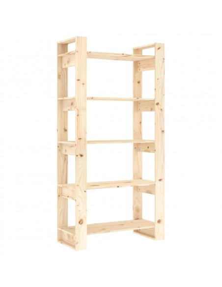 Libreria/Divisorio 80x35x160 cm in Legno Massello di Pino