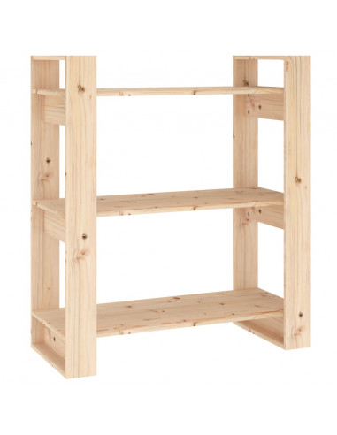 Libreria/Divisorio 80x35x91 cm in Legno Massello di Pino