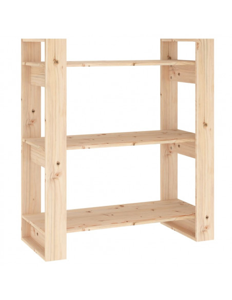 Libreria/Divisorio 80x35x91 cm in Legno Massello di Pino