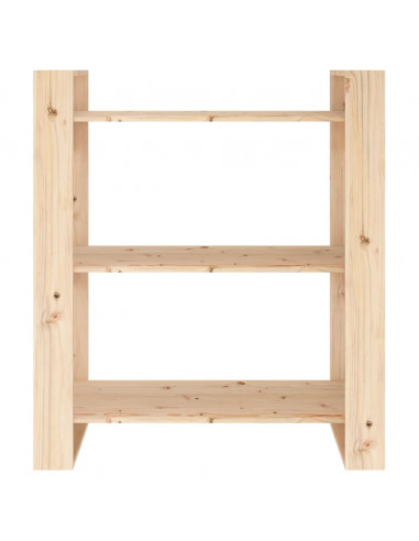 Libreria/Divisorio 80x35x91 cm in Legno Massello di Pino