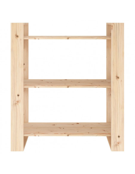 Libreria/Divisorio 80x35x91 cm in Legno Massello di Pino