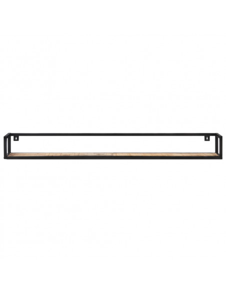Mensole a Muro 2 pz 160 cm in Legno di Mango Grezzo