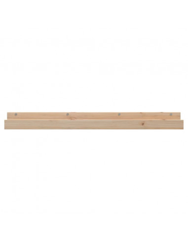 Mensole da Parete 2 pz 110x12x9cm in Legno Massello di Pino