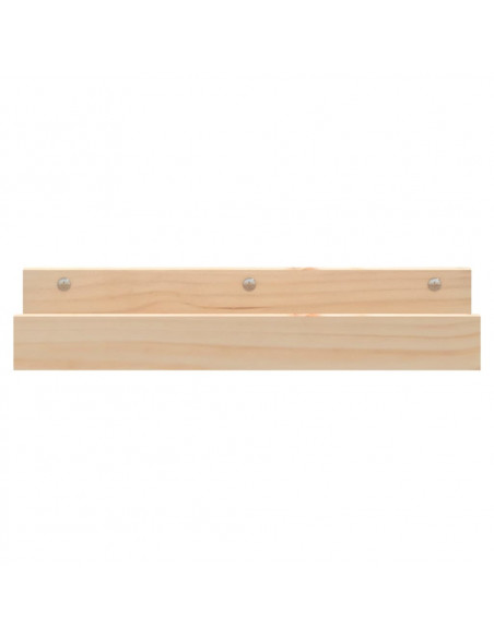 Mensole da Parete 2 pz 50x12x9cm in Legno Massello di Pino