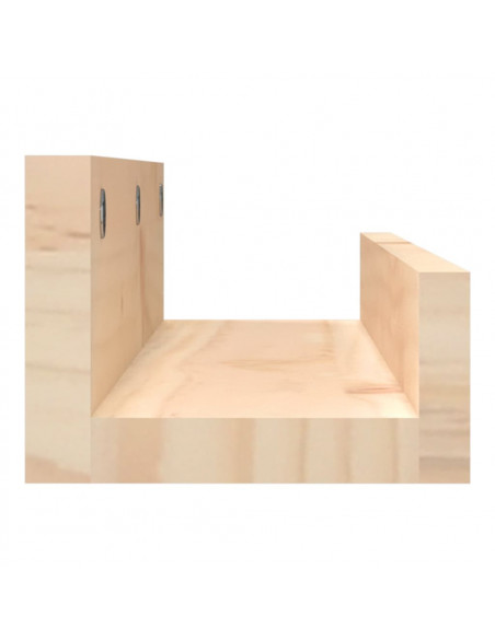 Mensole da Parete 2 pz 50x12x9cm in Legno Massello di Pino