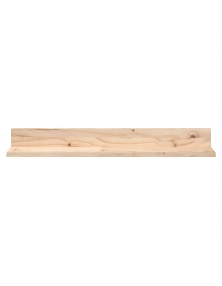 Mensole da Parete 2 pz 80x11x9cm in Legno Massello di Pino