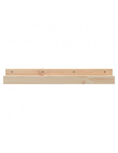 Mensole da Parete 2 pz 80x12x9cm in Legno Massello di Pino
