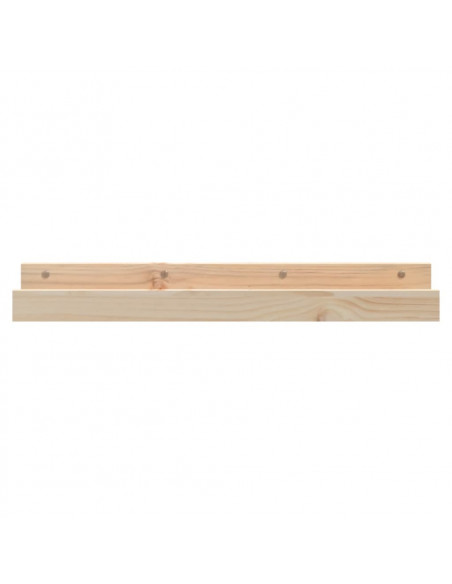 Mensole da Parete 2 pz 80x12x9cm in Legno Massello di Pino