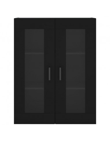 Mobile a Parete Nero 69,5x34x90 cm