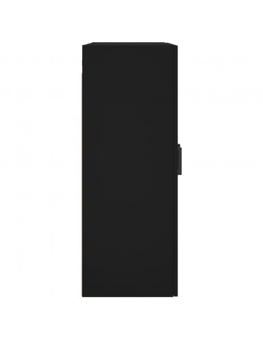 Mobile a Parete Nero 69,5x34x90 cm