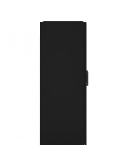 Mobile a Parete Nero 69,5x34x90 cm