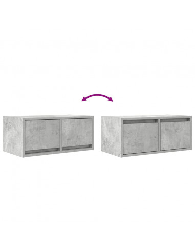 Mobile per TV Grigio Cemento 60x31x25,5 cm Legno Multistrato